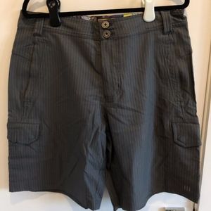 Gray pinstripe Lululemon shorts